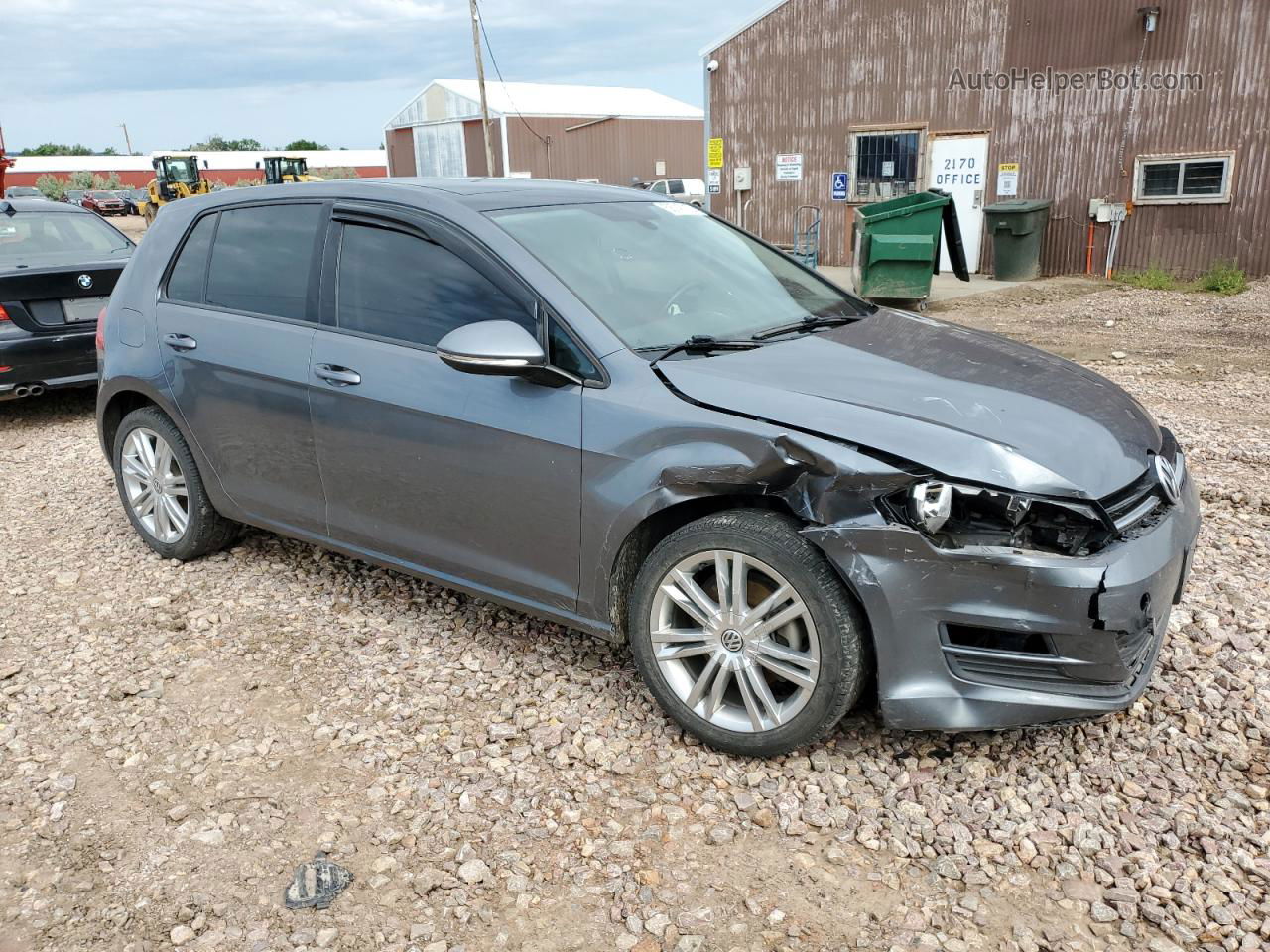 2015 Volkswagen Golf Tdi Синий vin: 3VW2A7AU0FM060976