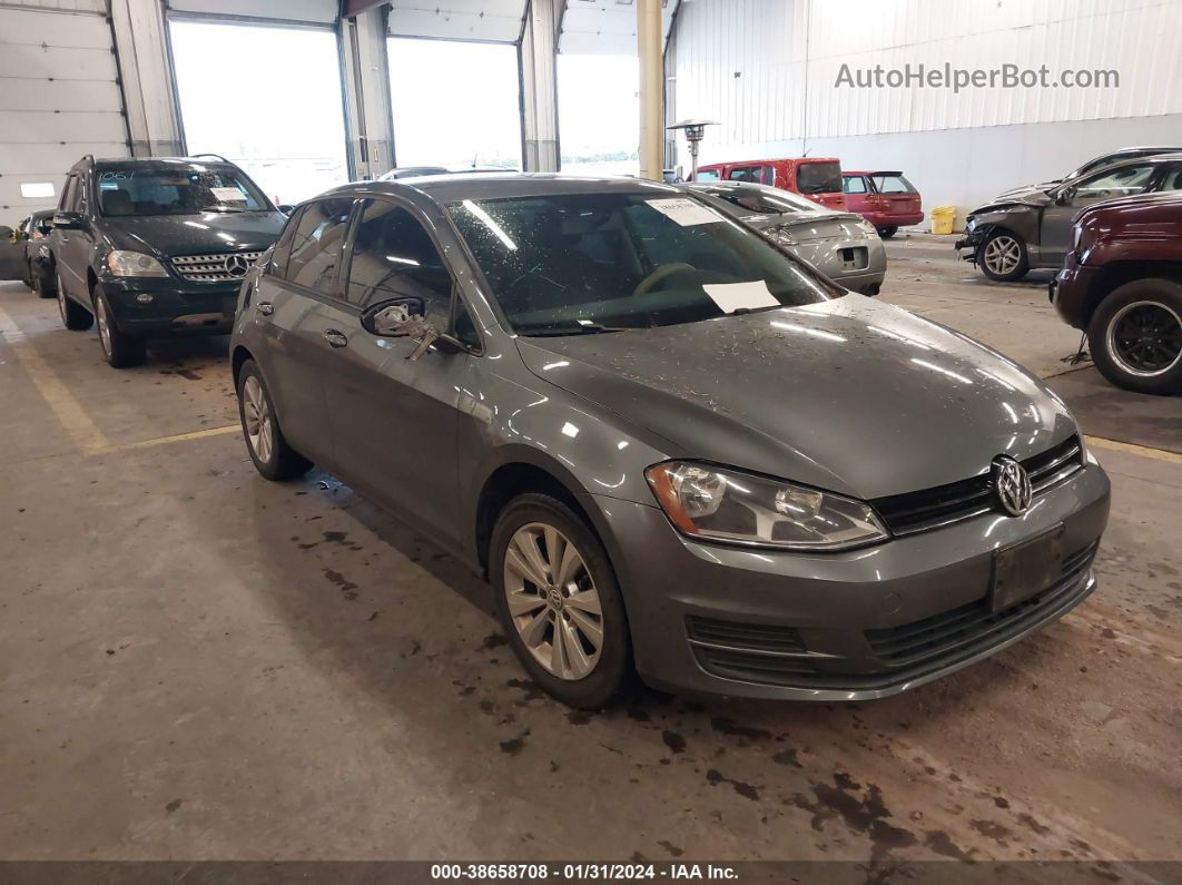 2015 Volkswagen Golf Tdi S 4-door Серый vin: 3VW2A7AU2FM098337