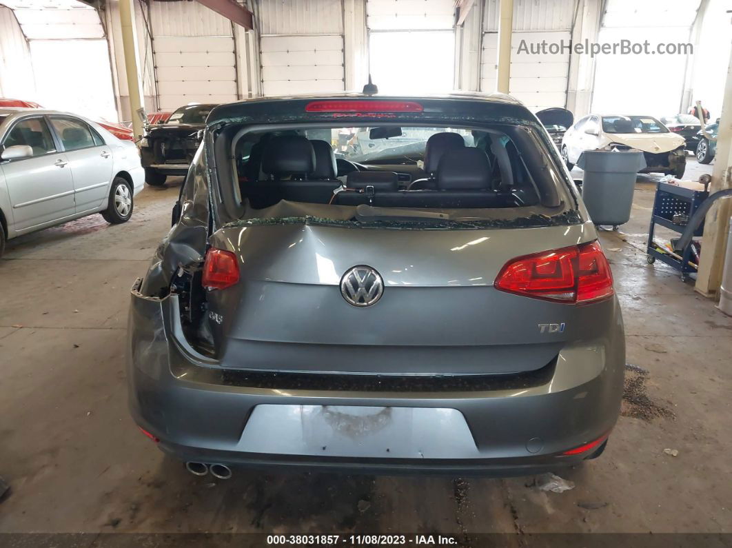 2015 Volkswagen Golf Tdi S 4-door Серый vin: 3VW2A7AU3FM082129