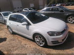 2015 Volkswagen Golf Tdi Sel 4-door White vin: 3VW2A7AU4FM012526