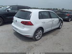 2015 Volkswagen Golf Tdi Se White vin: 3VW2A7AU4FM036941