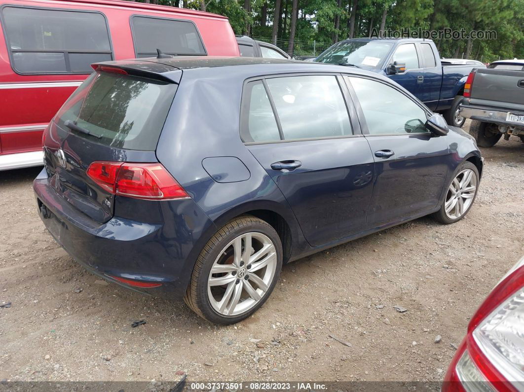 2015 Volkswagen Golf Tdi Sel Темно-синий vin: 3VW2A7AU4FM069714