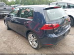 2015 Volkswagen Golf Tdi Sel Dark Blue vin: 3VW2A7AU4FM069714