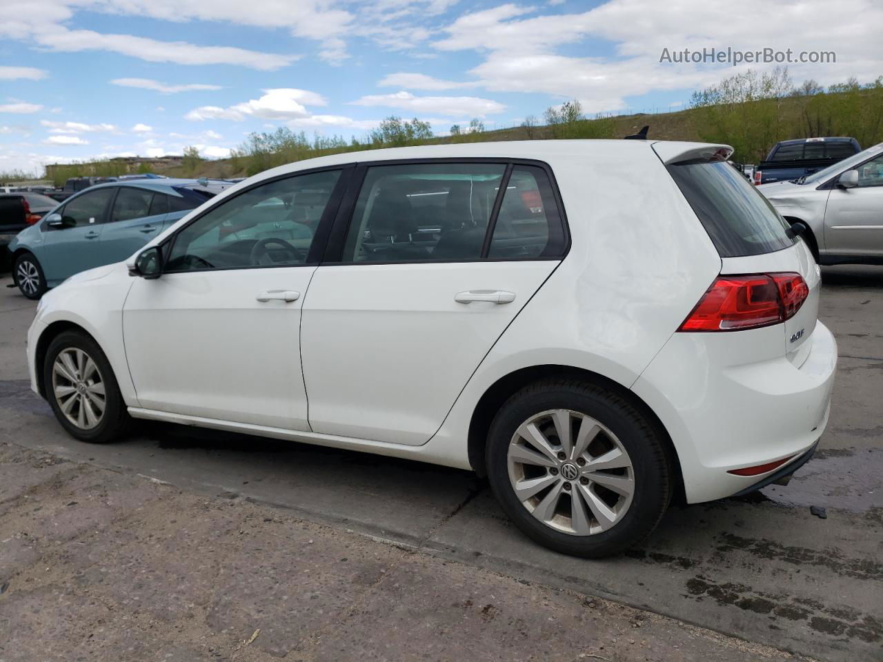 2015 Volkswagen Golf Tdi Белый vin: 3VW2A7AU5FM023793