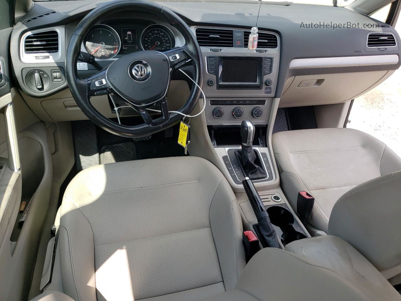 2015 Volkswagen Golf Tdi Черный vin: 3VW2A7AU5FM095769