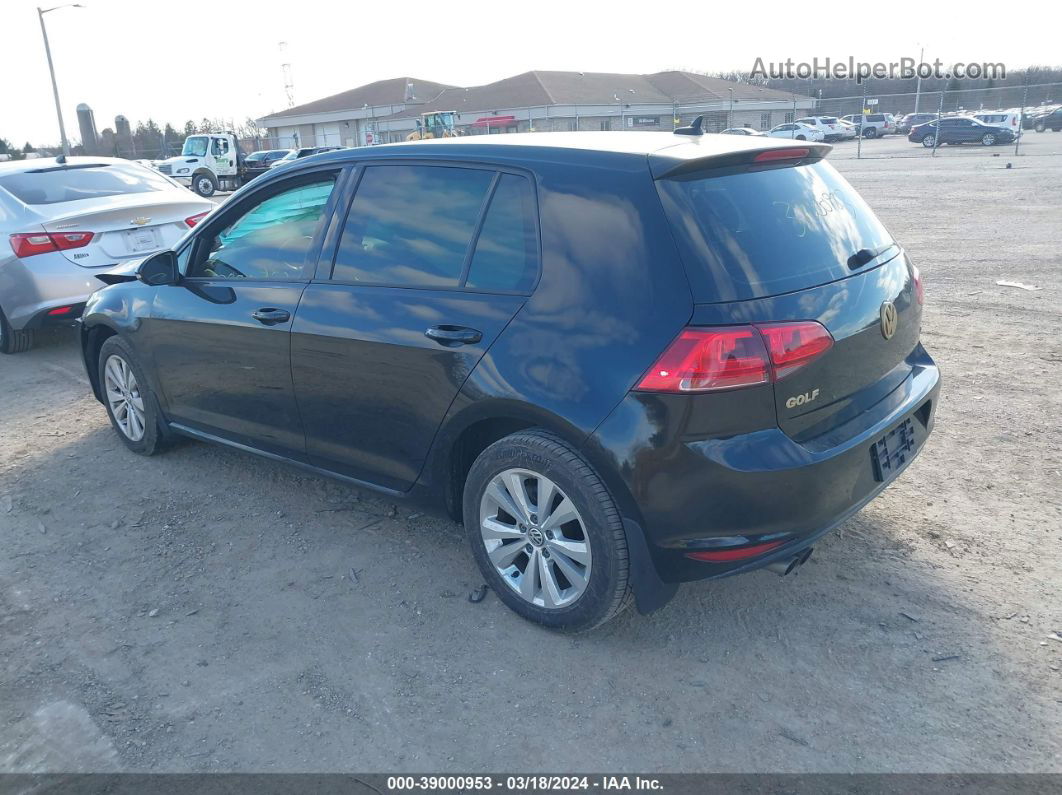 2015 Volkswagen Golf Tdi S 4-door Black vin: 3VW2A7AU6FM029053