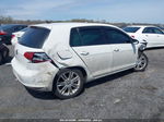 2015 Volkswagen Golf Tdi Se 4-door White vin: 3VW2A7AU6FM037217