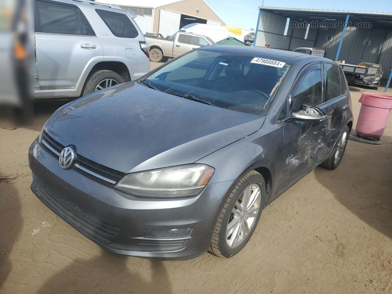 2015 Volkswagen Golf Tdi Угольный vin: 3VW2A7AU7FM024024