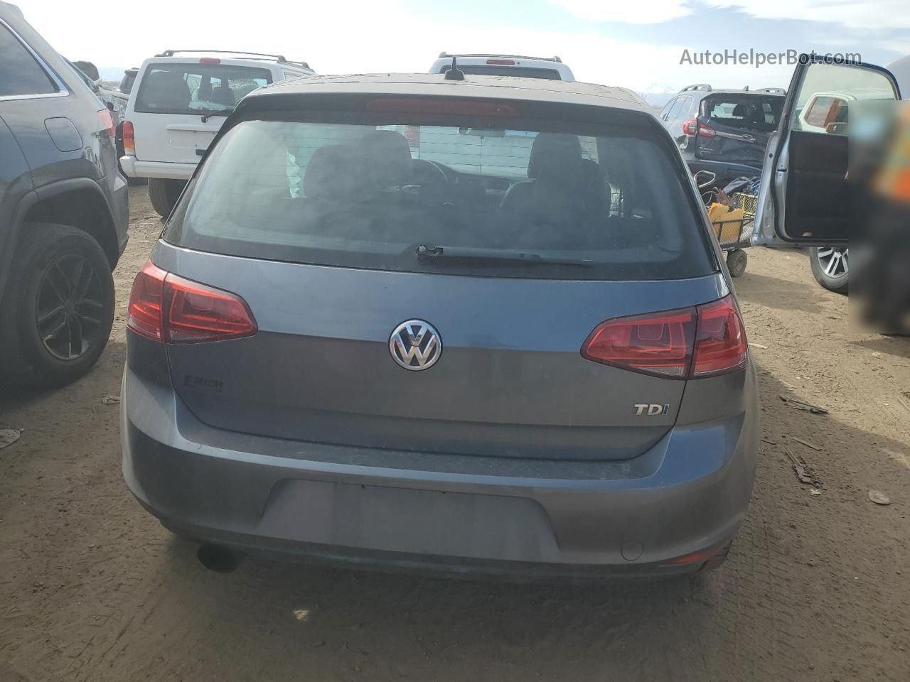 2015 Volkswagen Golf Tdi Угольный vin: 3VW2A7AU7FM024024