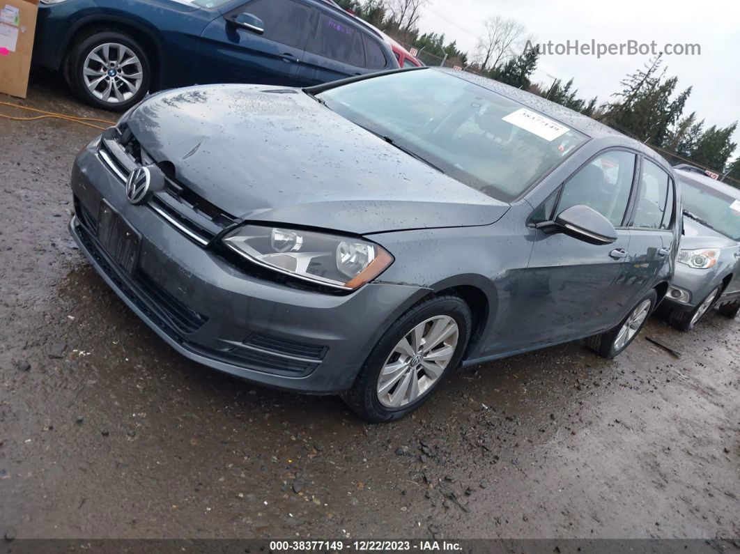 2015 Volkswagen Golf Tdi S 4-door Gray vin: 3VW2A7AU8FM026249