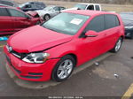 2015 Volkswagen Golf Tdi S 4-door Red vin: 3VW2A7AU9FM064427