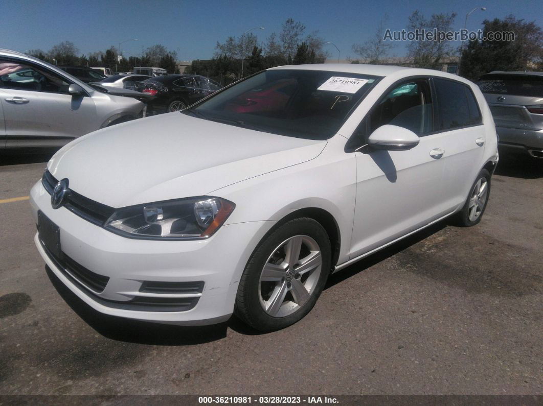 2015 Volkswagen Golf Tdi S Белый vin: 3VW2A7AU9FM072978