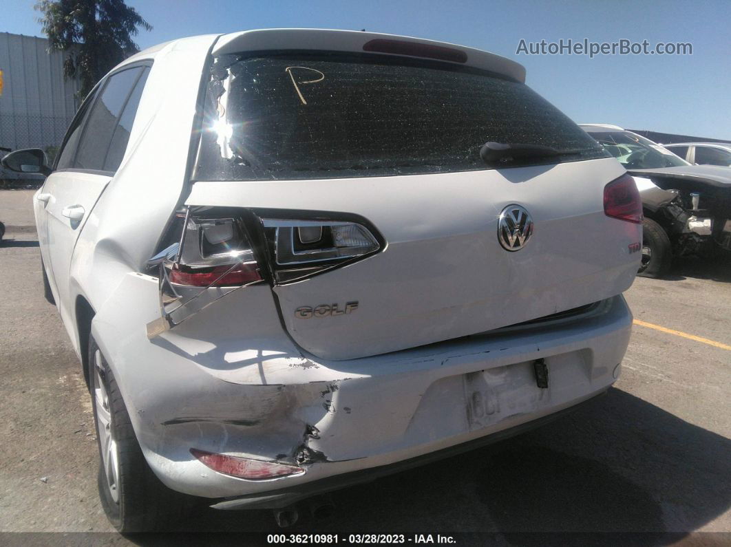 2015 Volkswagen Golf Tdi S Белый vin: 3VW2A7AU9FM072978