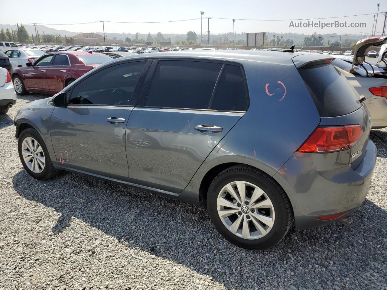 2015 Volkswagen Golf Tdi Gray vin: 3VW2A7AU9FM089084