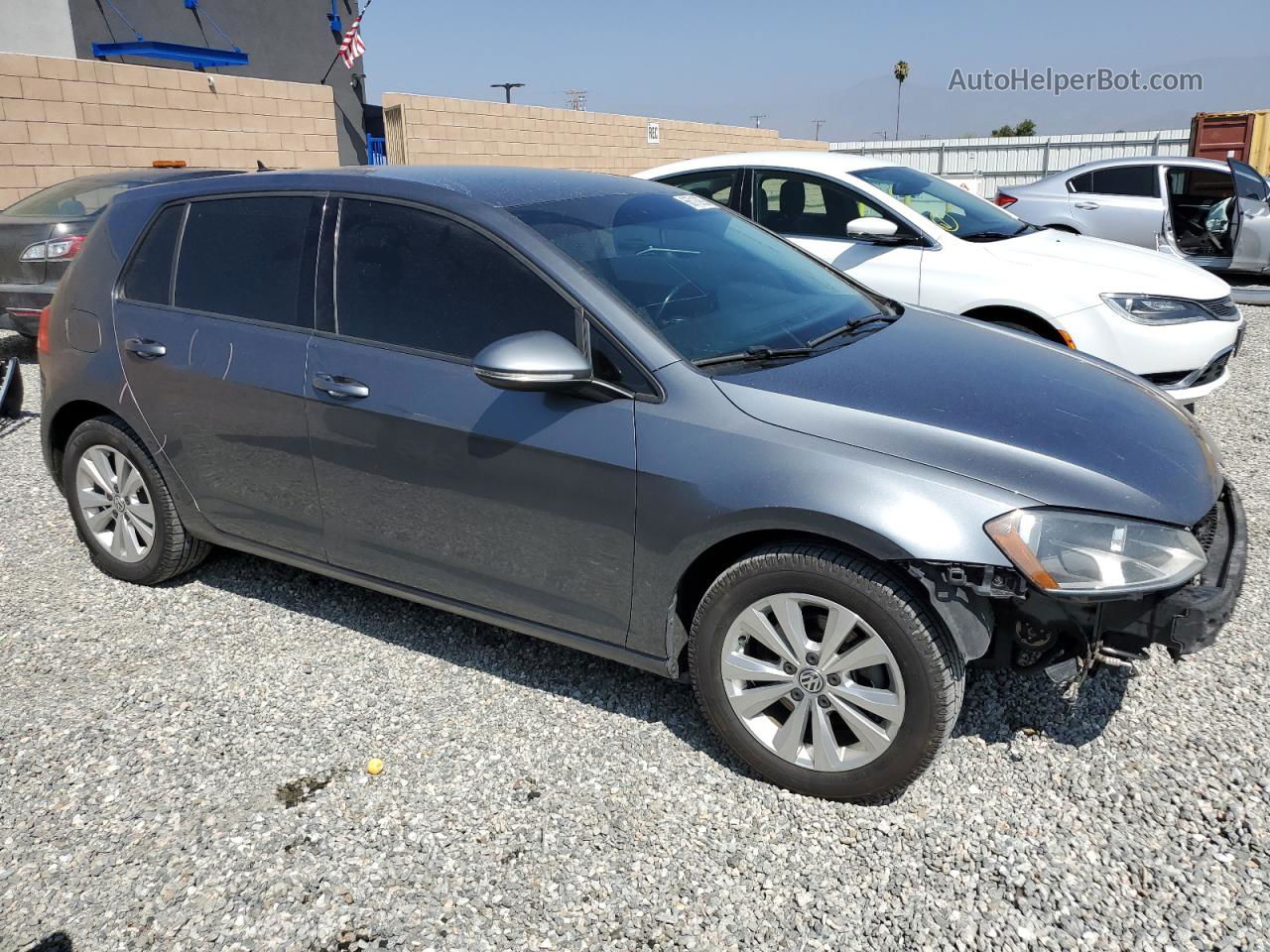 2015 Volkswagen Golf Tdi Серый vin: 3VW2A7AU9FM089084