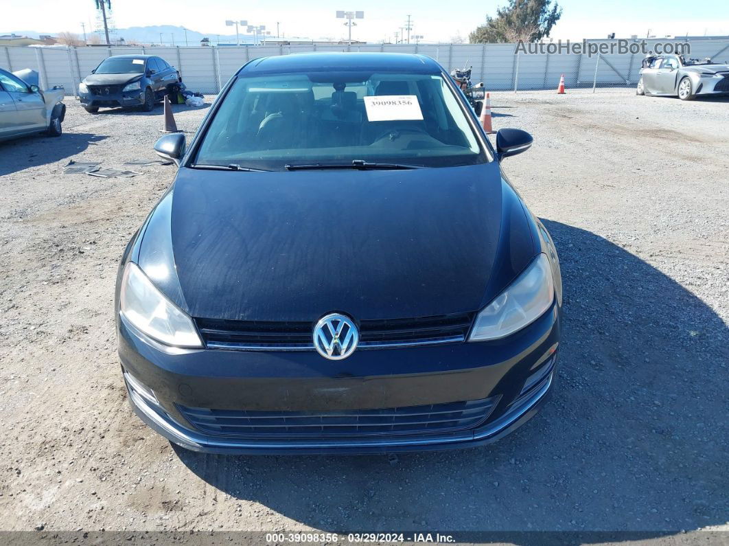 2015 Volkswagen Golf Tdi Sel 4-door Black vin: 3VW2A7AUXFM012157