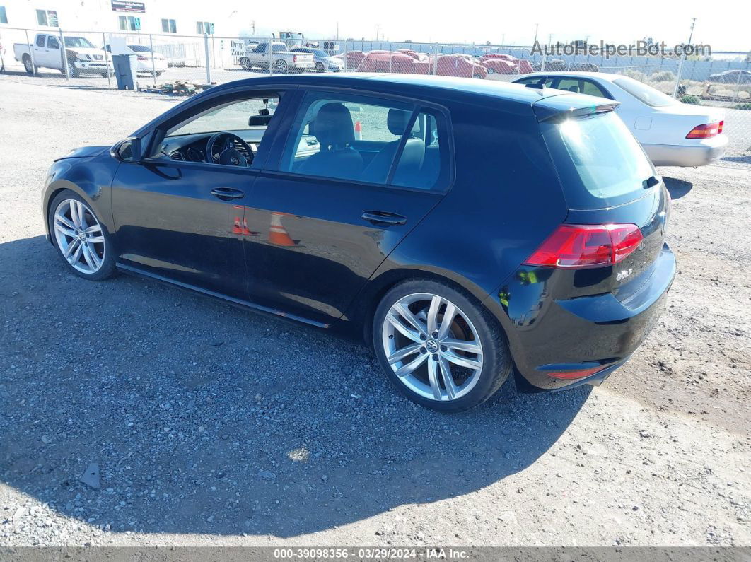 2015 Volkswagen Golf Tdi Sel 4-door Black vin: 3VW2A7AUXFM012157