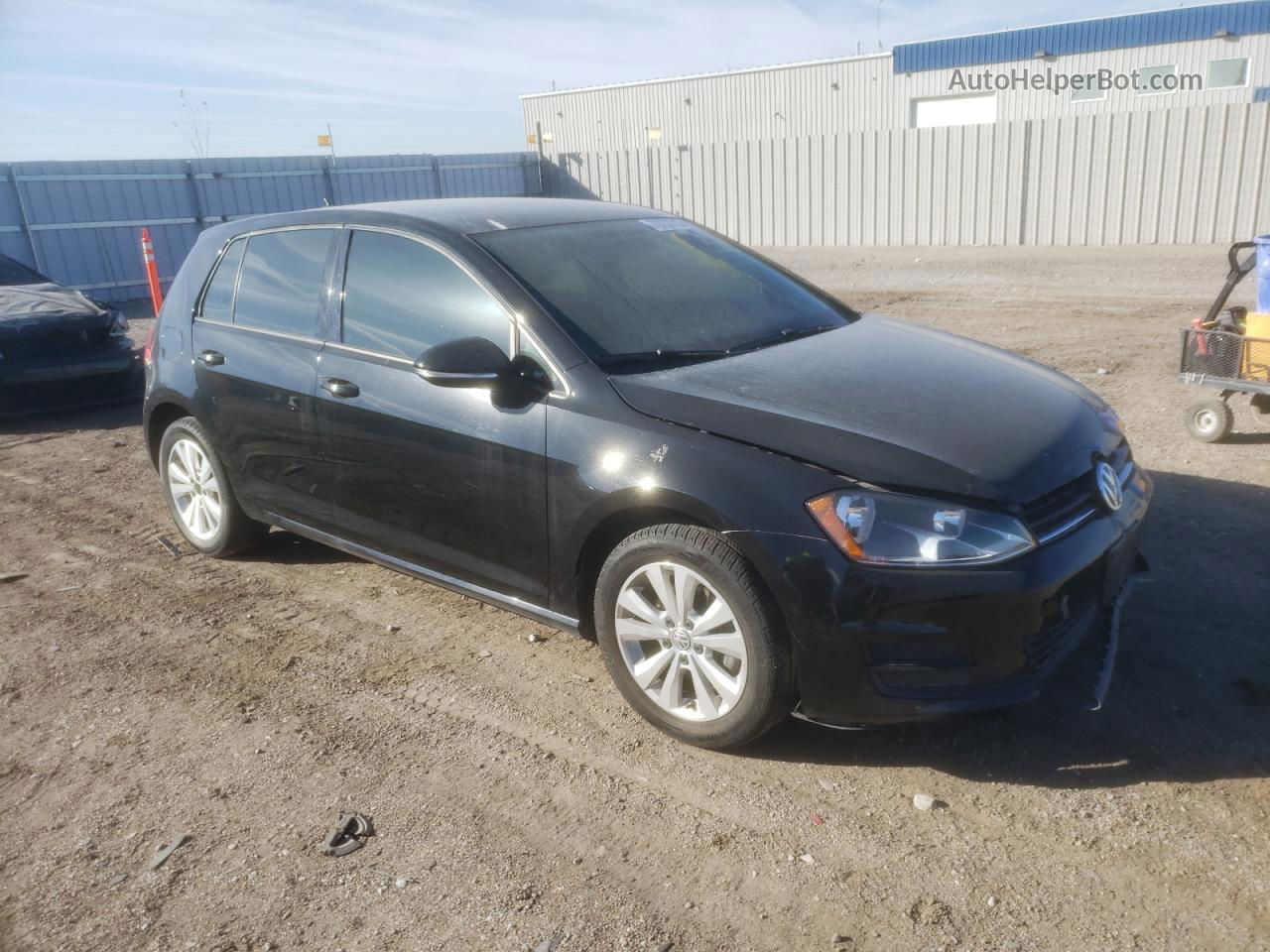 2015 Volkswagen Golf Tdi Черный vin: 3VW2A7AUXFM027970