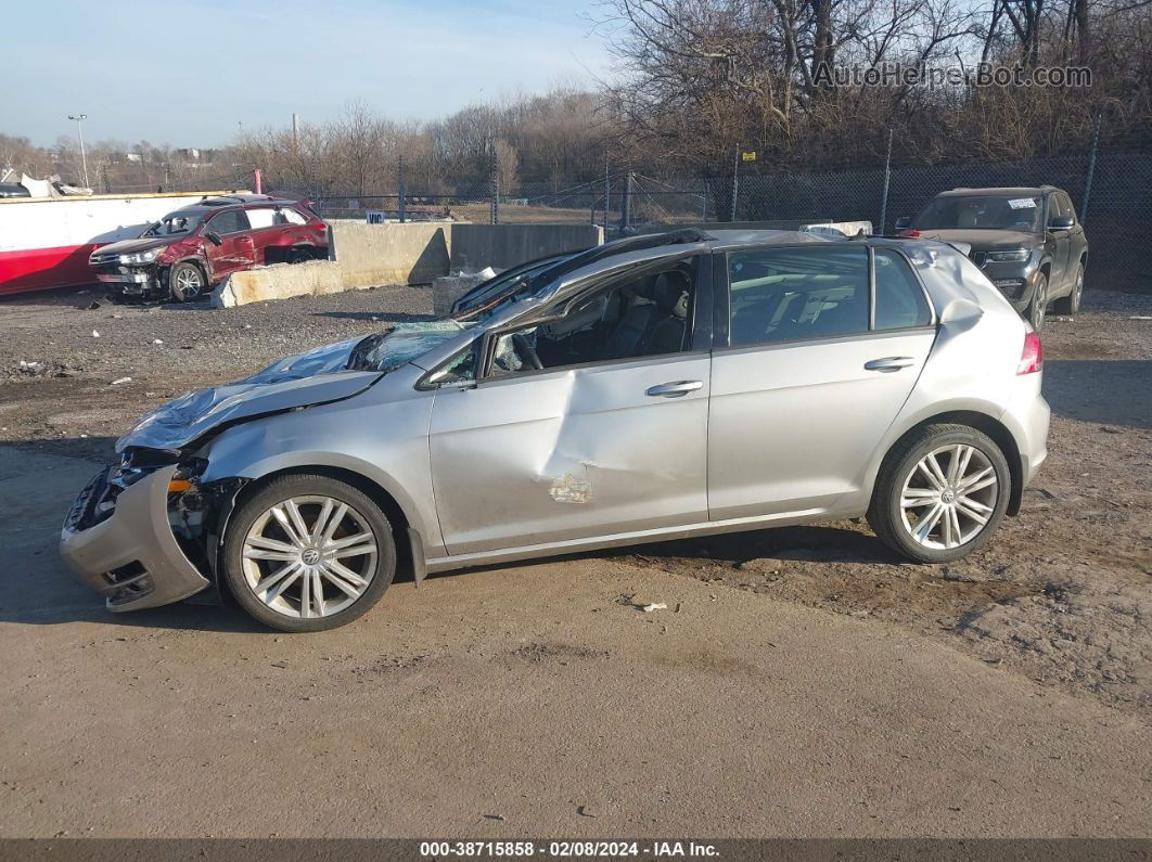 2015 Volkswagen Golf Tdi Se 4-door Silver vin: 3VW2A7AUXFM034420