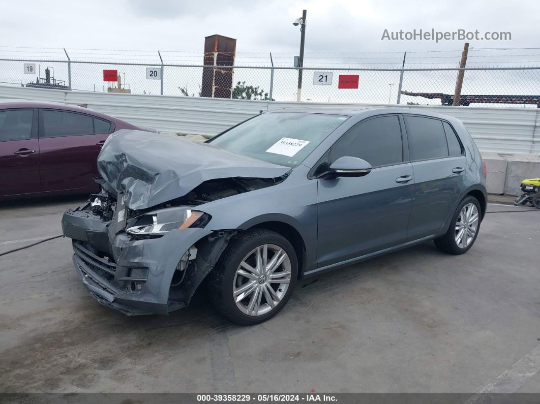 2015 Volkswagen Golf Tdi Se 4-door Gray vin: 3VW2A7AUXFM037303