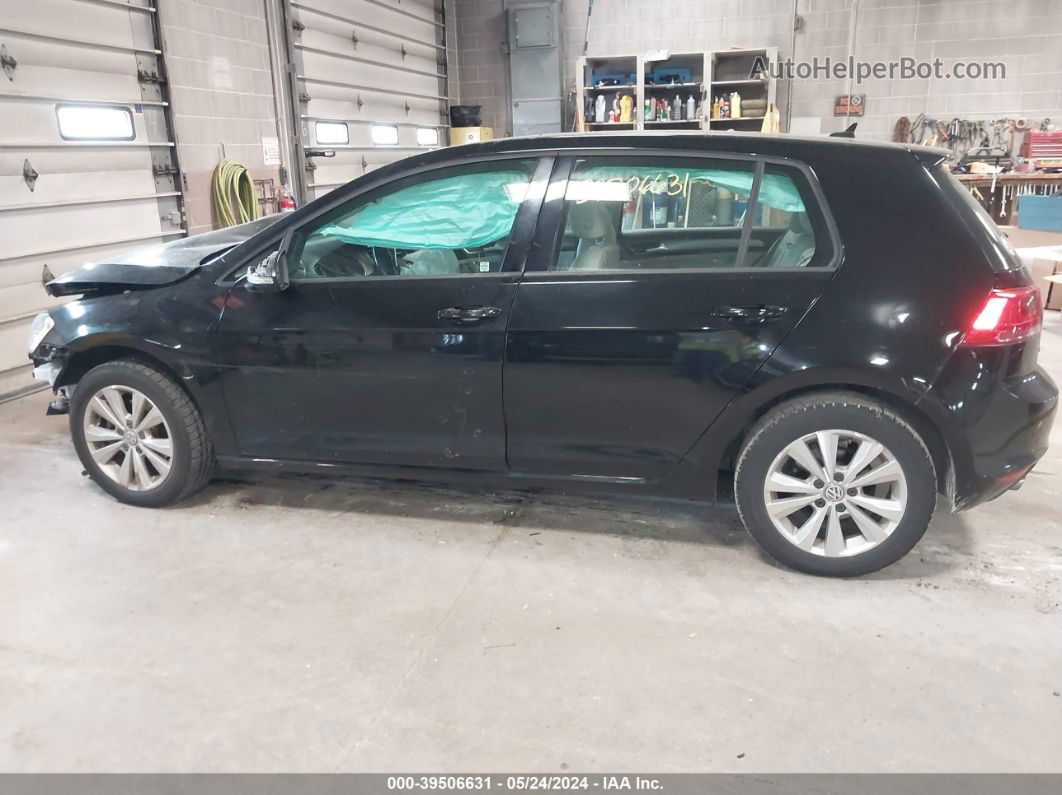 2015 Volkswagen Golf Tdi S 4-door Black vin: 3VW2A7AUXFM098540