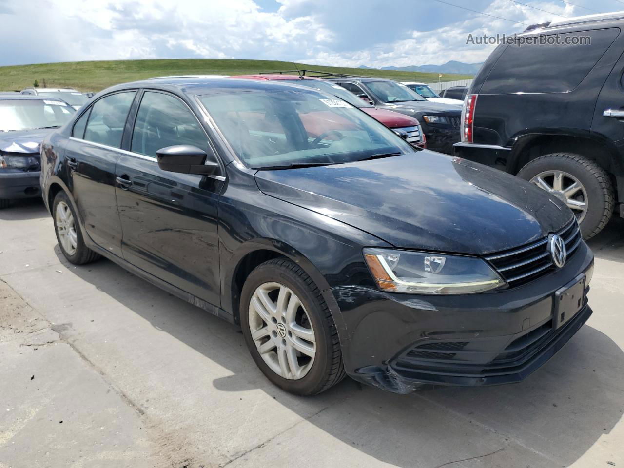 2017 Volkswagen Jetta S Черный vin: 3VW2B7AJ0HM247236