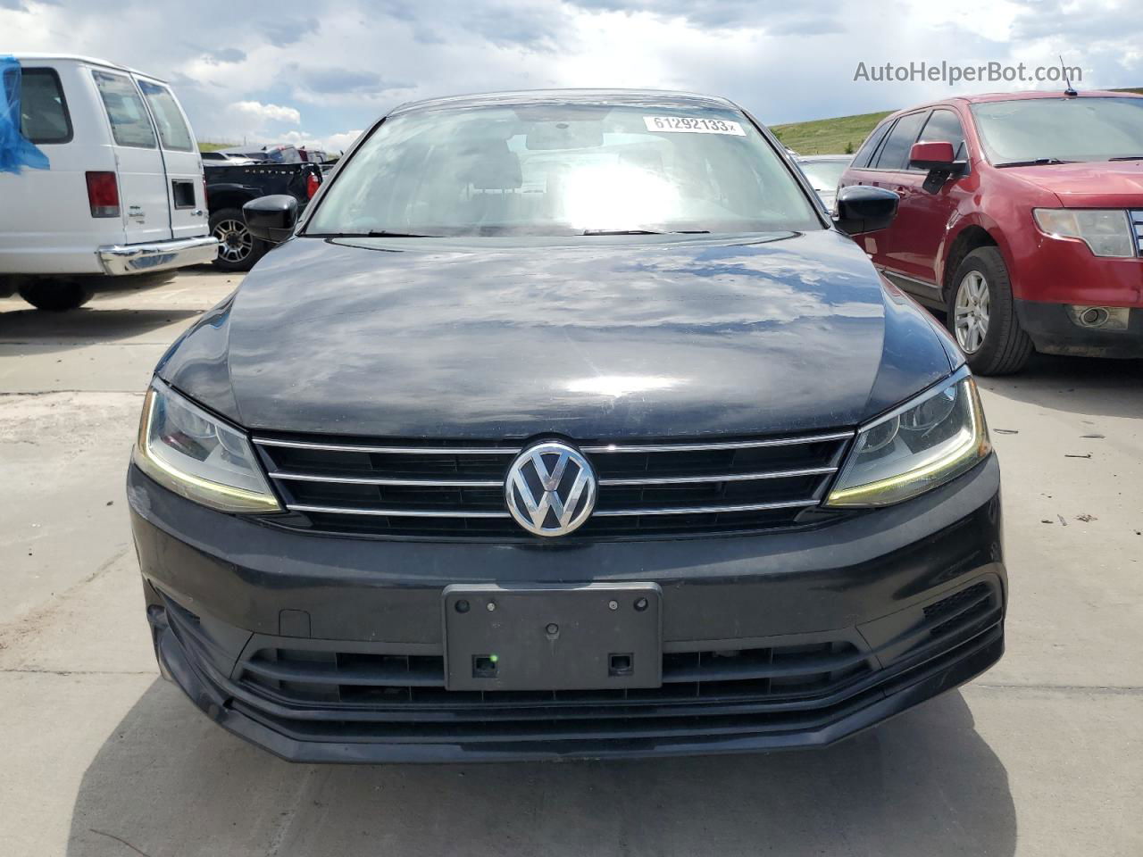 2017 Volkswagen Jetta S Black vin: 3VW2B7AJ0HM247236