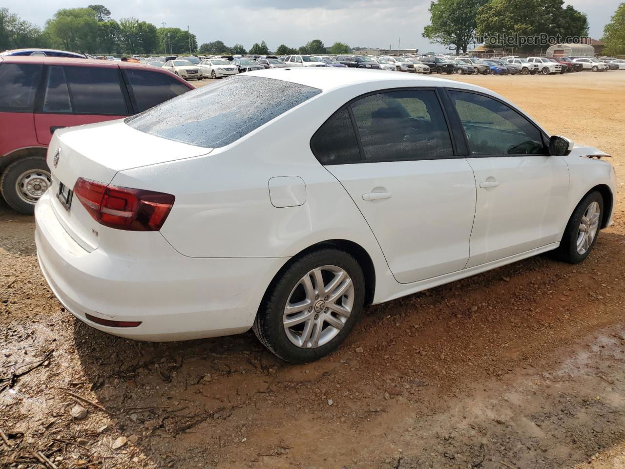 2018 Volkswagen Jetta S White vin: 3VW2B7AJ0JM213044