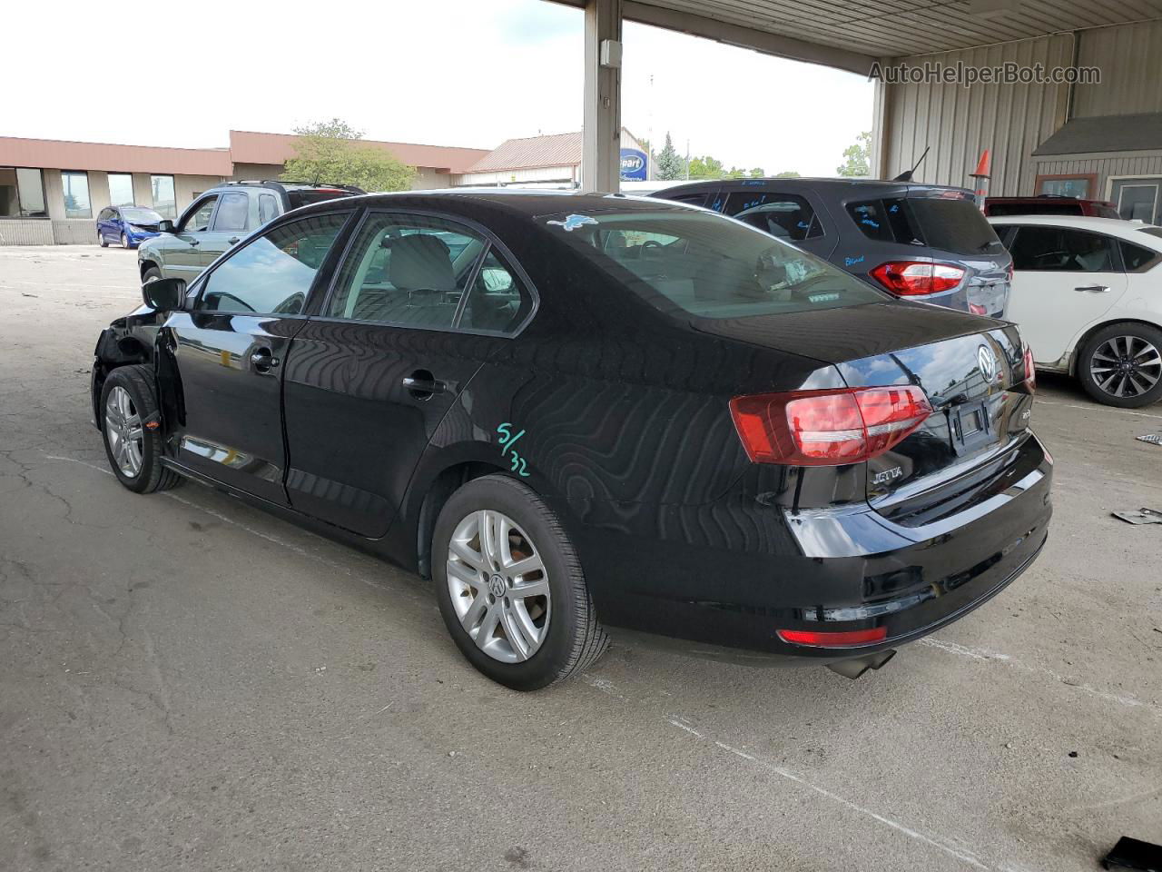 2018 Volkswagen Jetta S Black vin: 3VW2B7AJ0JM218471