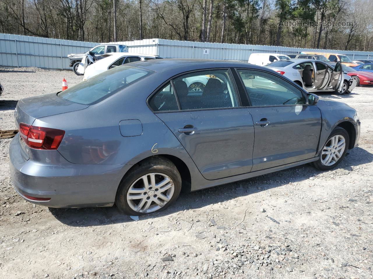 2018 Volkswagen Jetta S Gray vin: 3VW2B7AJ0JM230183