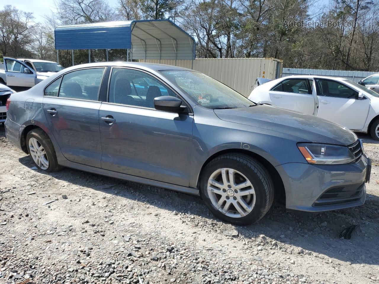 2018 Volkswagen Jetta S Серый vin: 3VW2B7AJ0JM230183