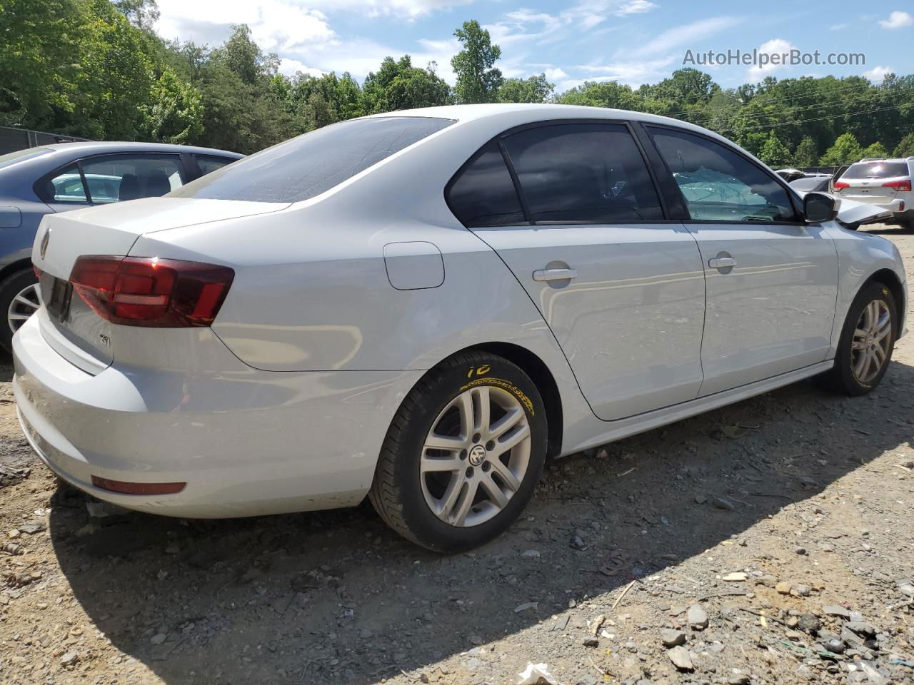 2018 Volkswagen Jetta S White vin: 3VW2B7AJ0JM238851