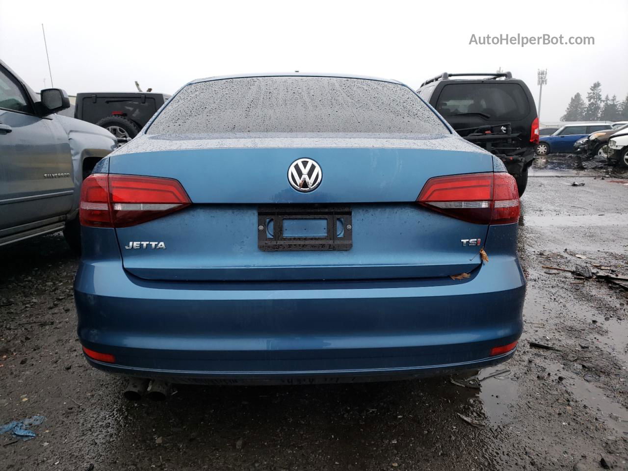 2018 Volkswagen Jetta S Синий vin: 3VW2B7AJ0JM257139