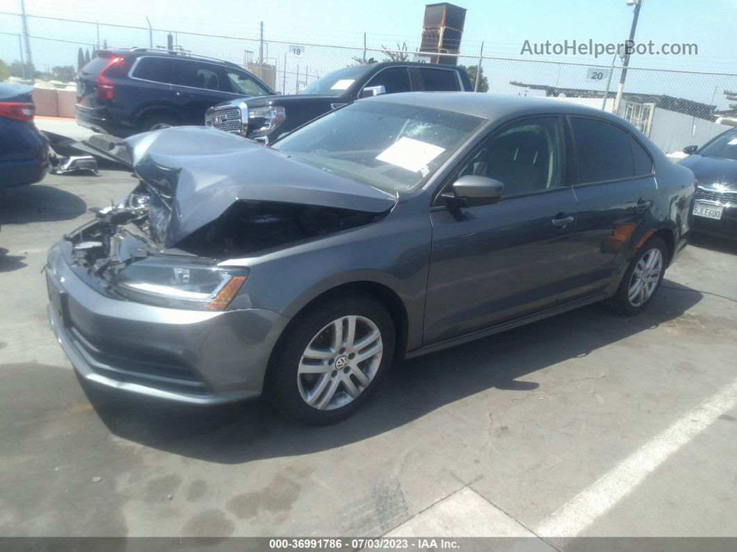 2018 Volkswagen Jetta 1.4t S Gray vin: 3VW2B7AJ0JM260395