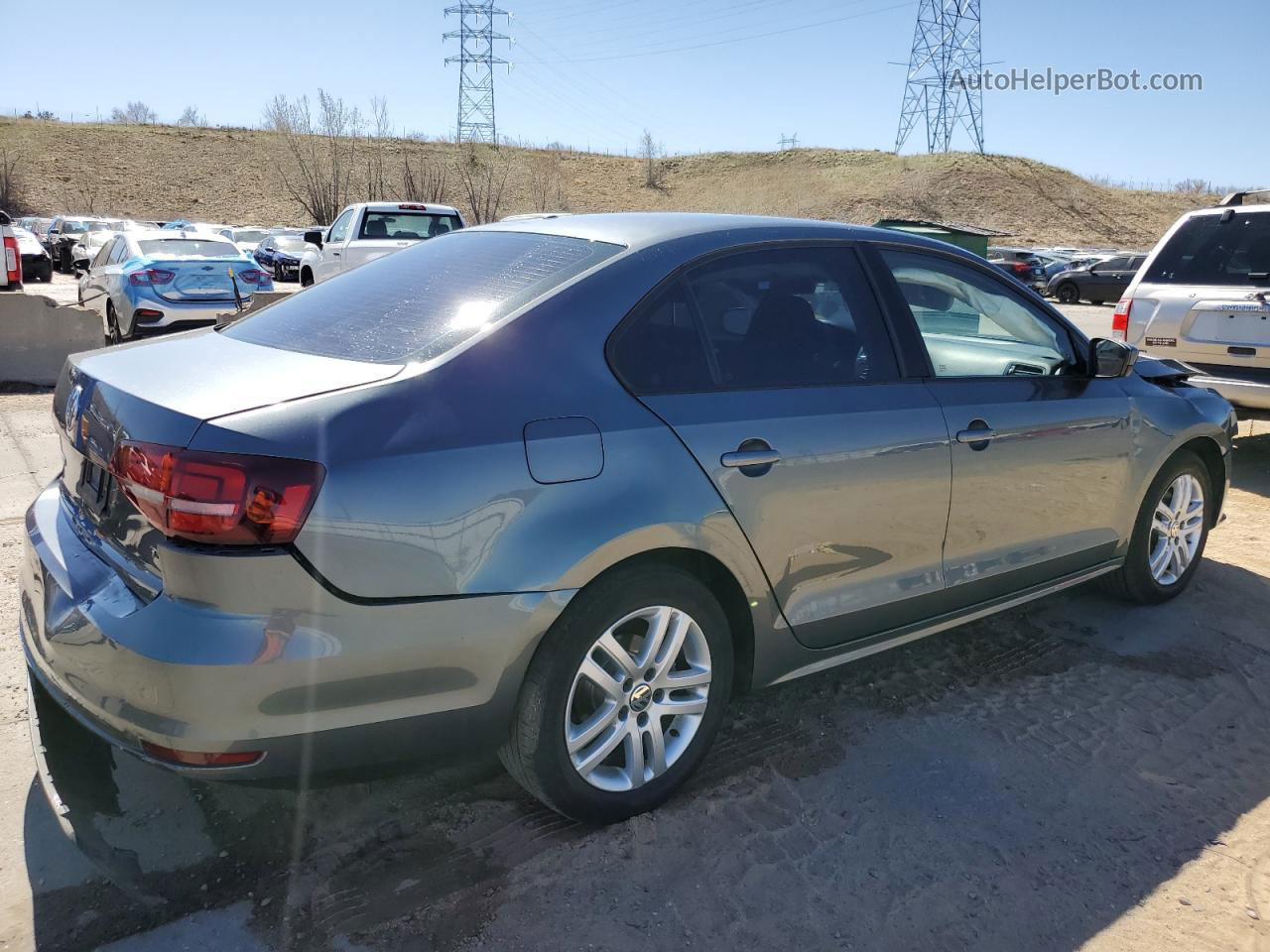 2018 Volkswagen Jetta S Charcoal vin: 3VW2B7AJ0JM260588