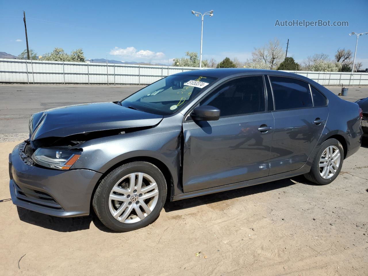 2018 Volkswagen Jetta S Charcoal vin: 3VW2B7AJ0JM260588