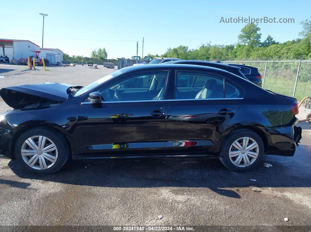 2017 Volkswagen Jetta 1.4t S Black vin: 3VW2B7AJ1HM311395