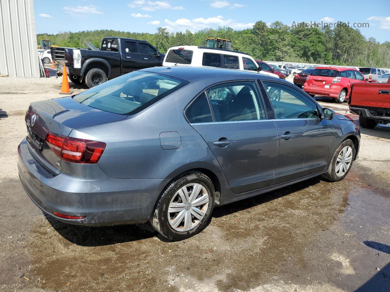 2017 Volkswagen Jetta S Gray vin: 3VW2B7AJ1HM346597