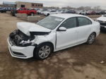 2017 Volkswagen Jetta S White vin: 3VW2B7AJ1HM406720