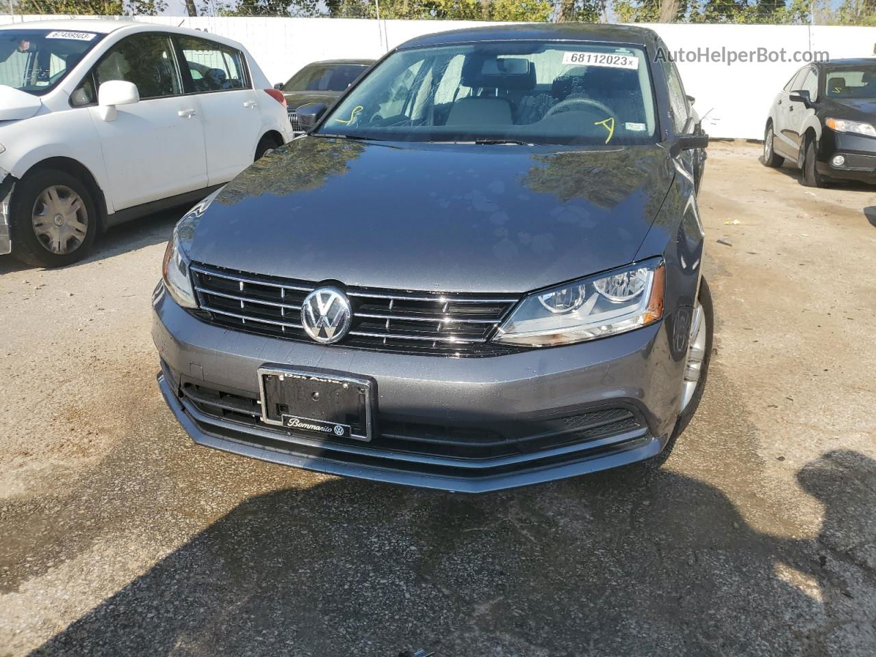 2018 Volkswagen Jetta S Charcoal vin: 3VW2B7AJ1JM228166