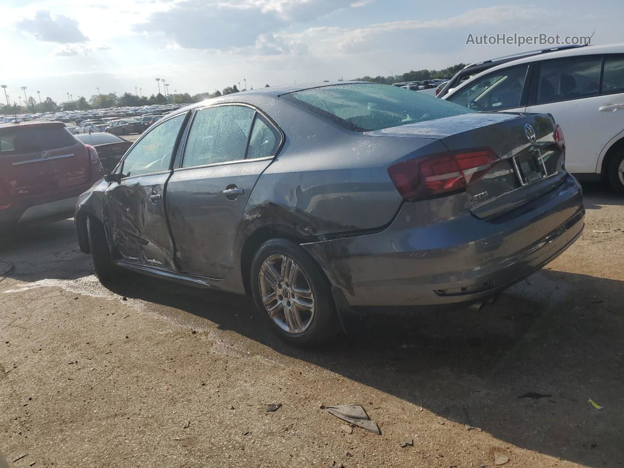 2018 Volkswagen Jetta S Charcoal vin: 3VW2B7AJ1JM228166