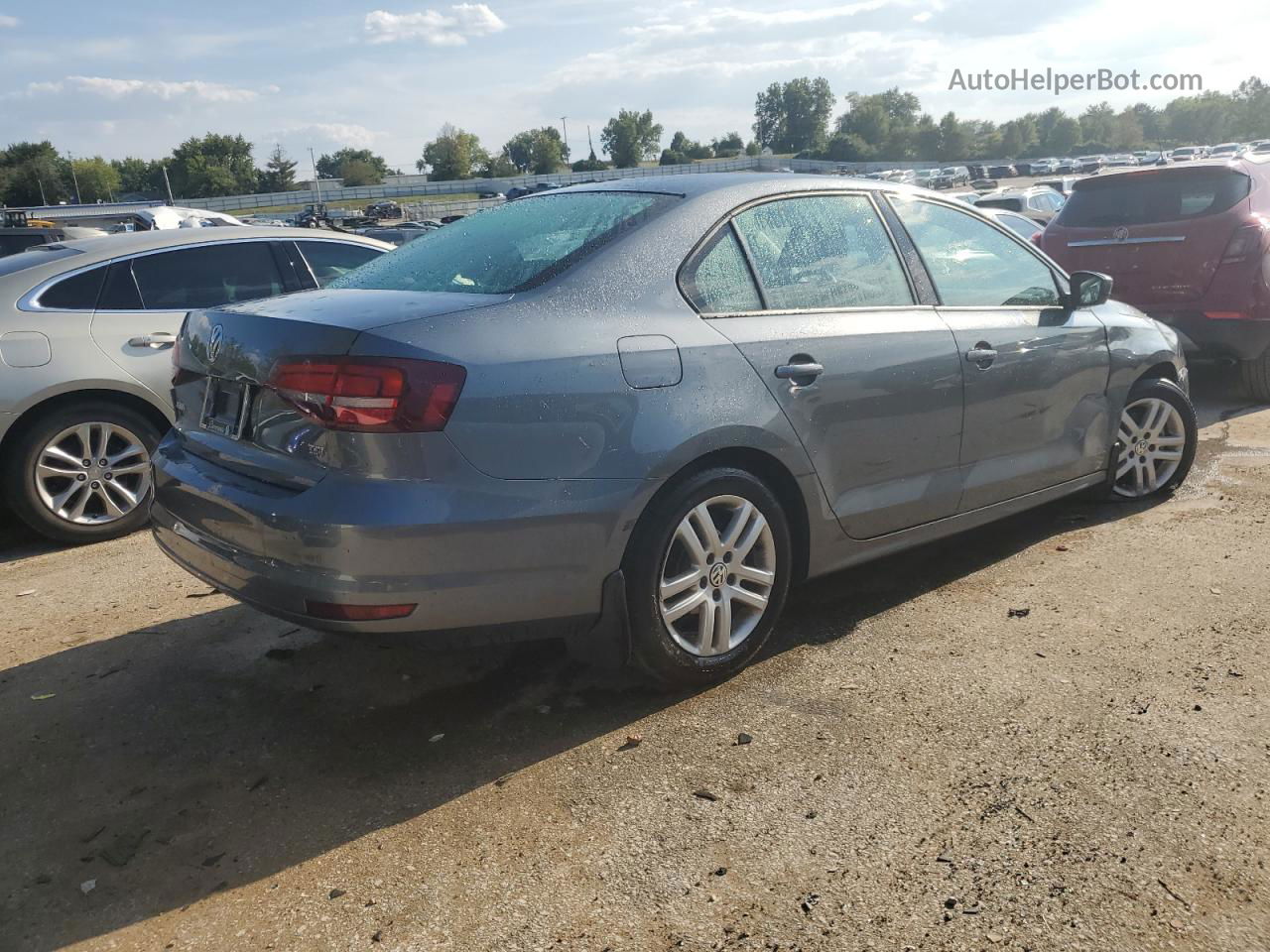 2018 Volkswagen Jetta S Charcoal vin: 3VW2B7AJ1JM228166