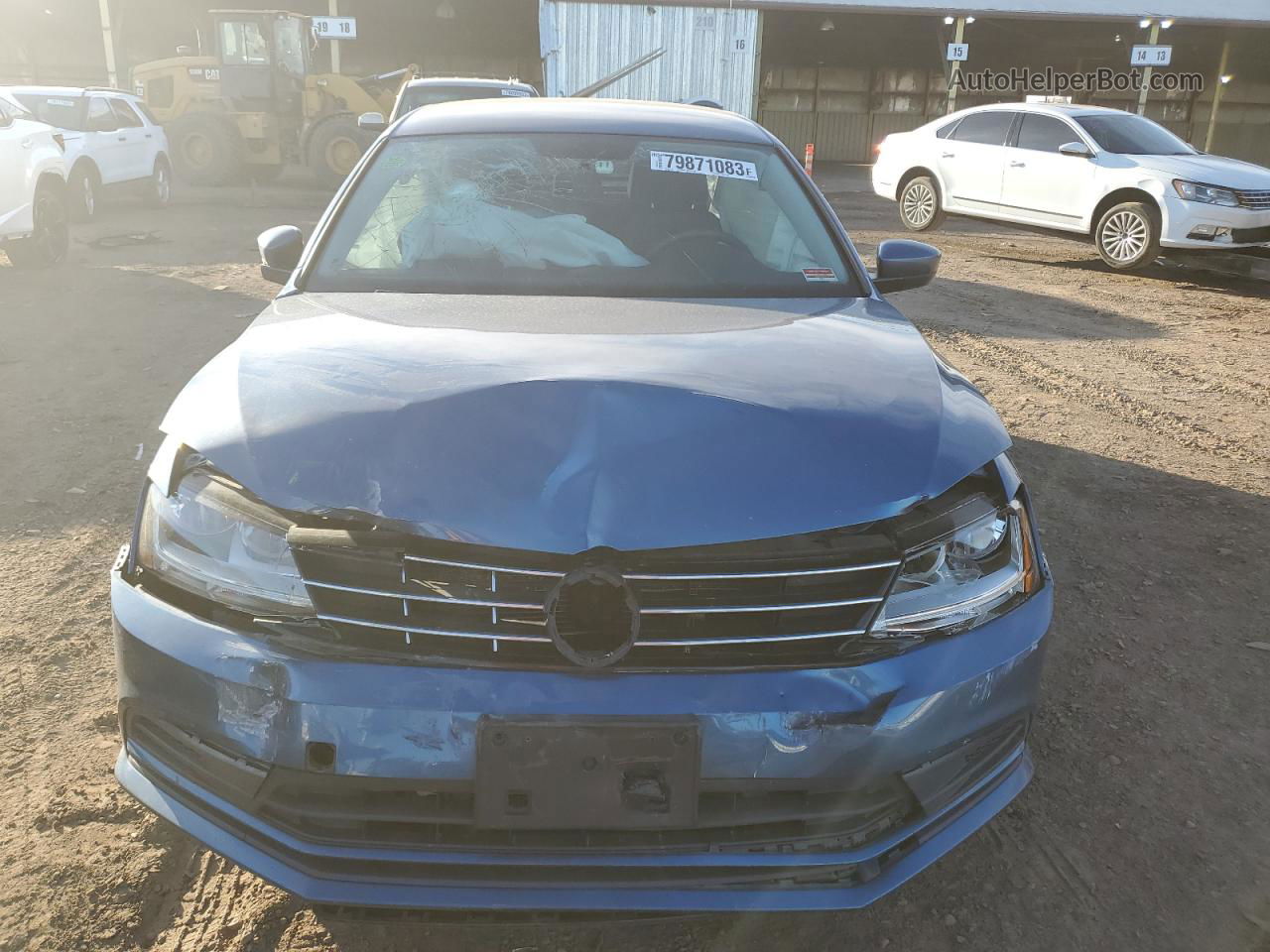 2018 Volkswagen Jetta S Blue vin: 3VW2B7AJ1JM229849