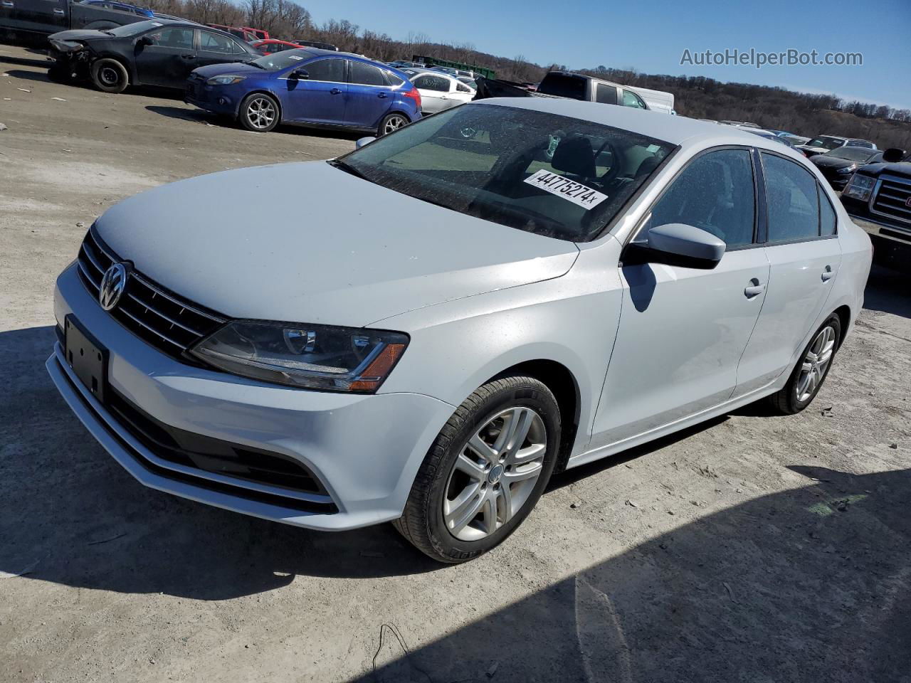 2018 Volkswagen Jetta S Silver vin: 3VW2B7AJ1JM258381