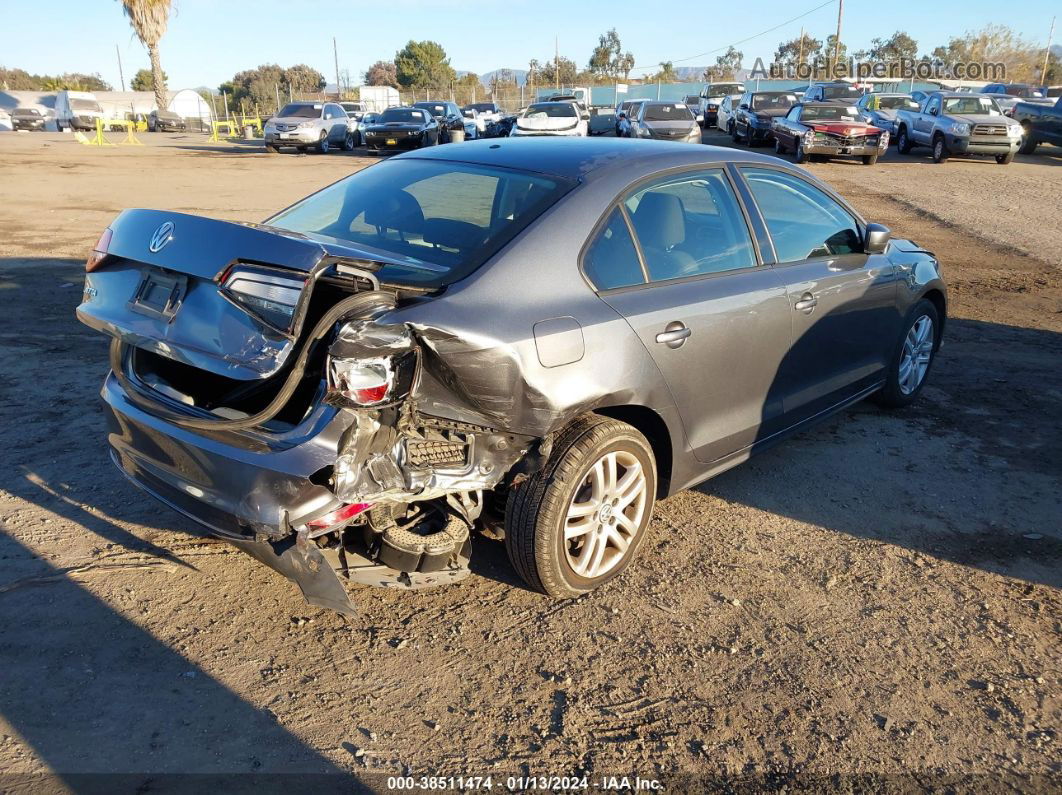 2018 Volkswagen Jetta 1.4t S Gray vin: 3VW2B7AJ1JM262057