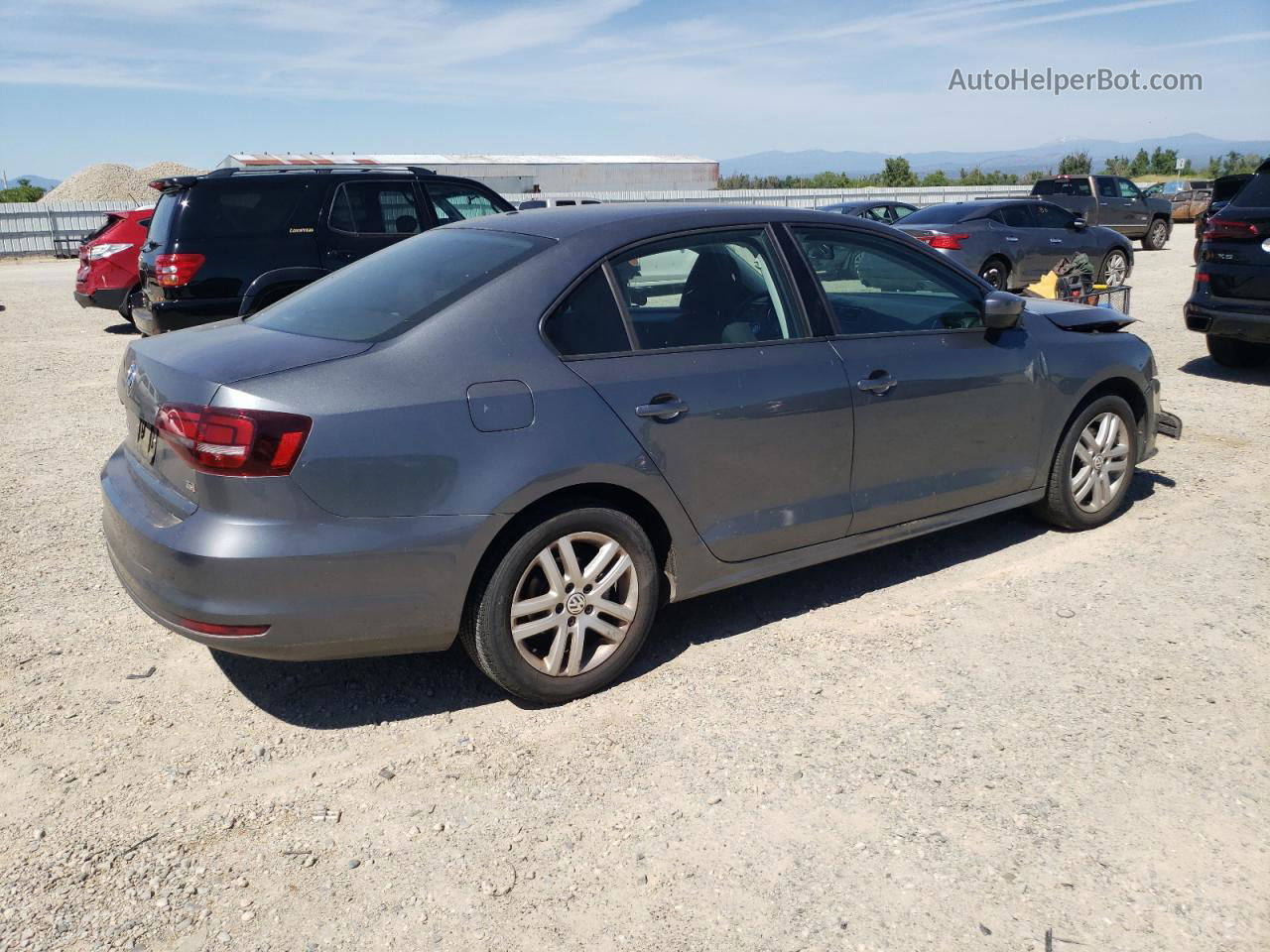 2018 Volkswagen Jetta S Gray vin: 3VW2B7AJ1JM262060