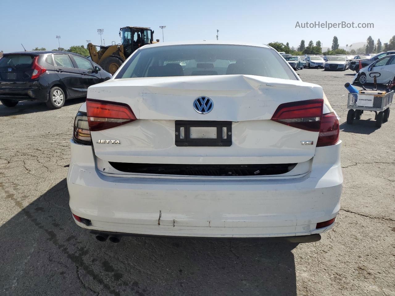 2018 Volkswagen Jetta S White vin: 3VW2B7AJ1JM262124