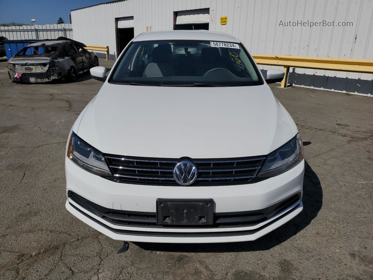 2018 Volkswagen Jetta S White vin: 3VW2B7AJ1JM262124