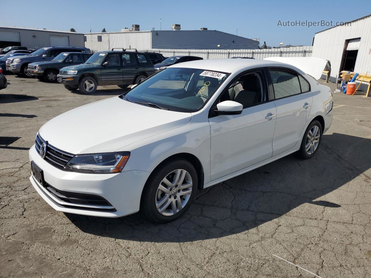 2018 Volkswagen Jetta S Белый vin: 3VW2B7AJ1JM262124