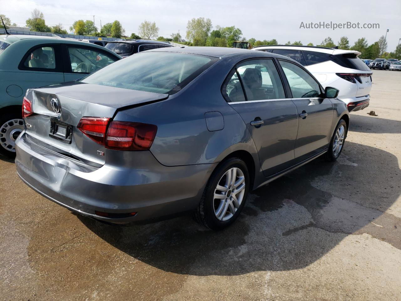 2017 Volkswagen Jetta S Gray vin: 3VW2B7AJ2HM228459